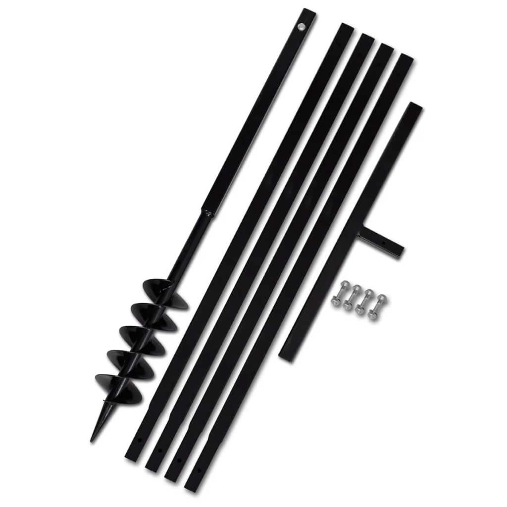 Terasest 100 mm maapuur käepidemega koos 5 m pikendustoruga