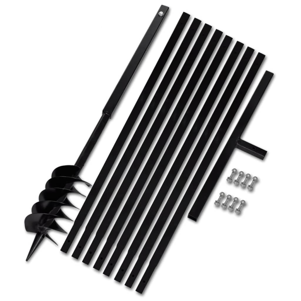 Terasest 120 mm maapuur käepidemega koos 9 m pikendustoruga