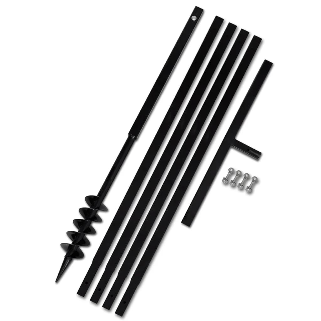 Käepidemega maapuur 80 mm koos pikendustoruga 5 m terasest