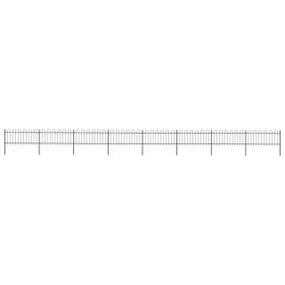 aiapiire rõngasotsaga, terasest, 1426 x 80 cm, must