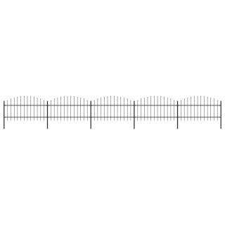 aiapiire odaotsaga, terasest, 892,5 x 125 cm, must