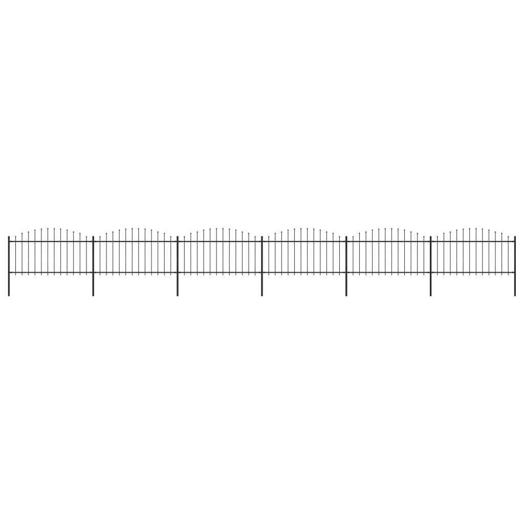 aiapiire odaotsaga, terasest, 1070 x 150 cm, must