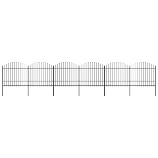 aiapiire odaotsaga, terasest, 1070 x 175 cm, must