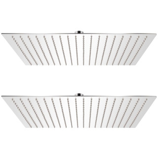 лейка для душа, 2 шт., нержавеющая сталь 50 x 50 см