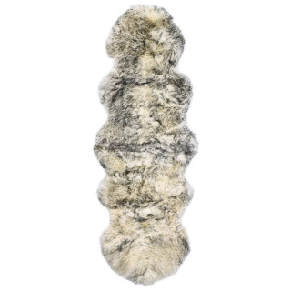 Ковер из овечьей шкуры, 60 x 180 см, темно-серый микс