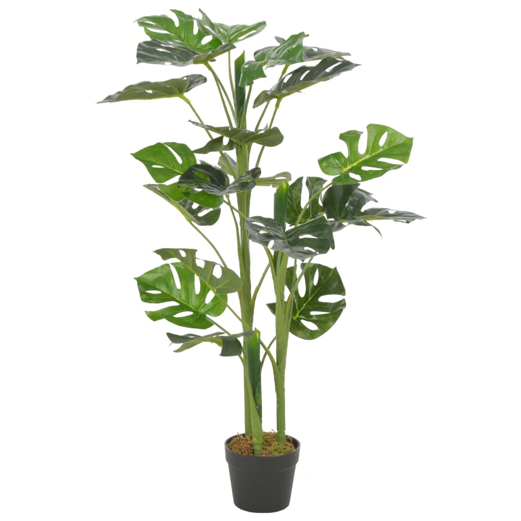 kunsttaim monstera lillepotiga, roheline, 100 cm