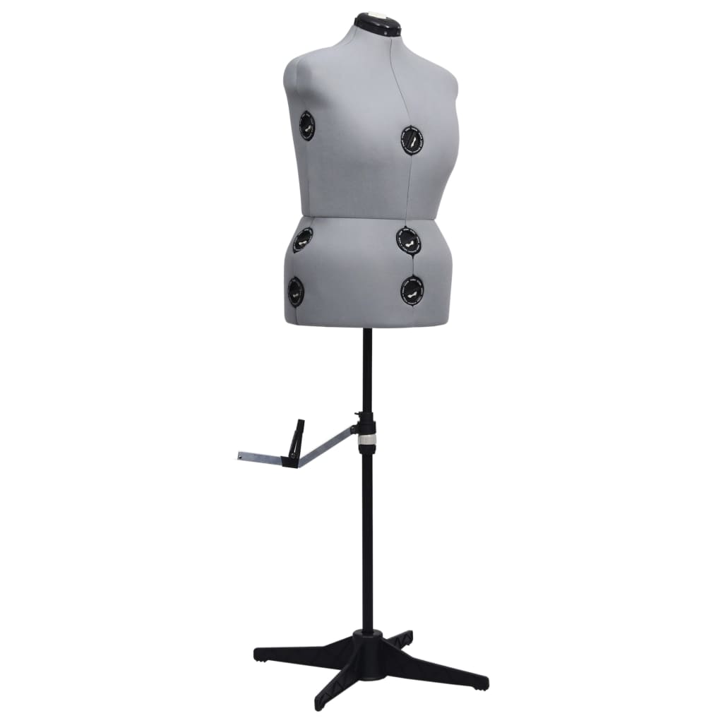 Регулируемый манекен для платьев, женский, серый, L, размер 44-50