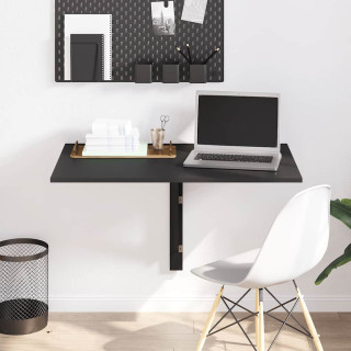 Kokkupandav seinalaud, must, 100 x 60 x 56 cm, tehispuit