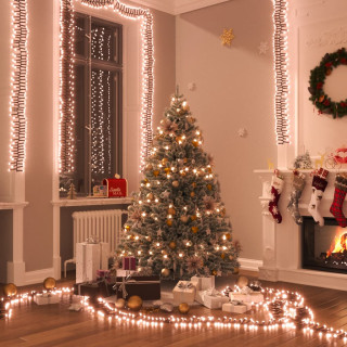 Светодиодная лента, 2000 LED, теплый белый, 17 м, ПВХ