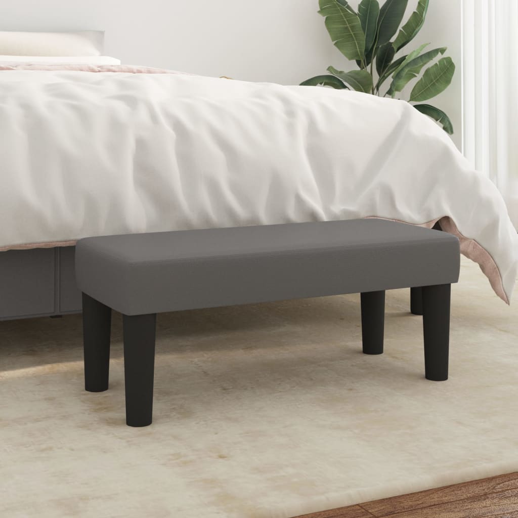 Банкетка розовая, 70x30x30 см, искусственная кожа