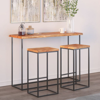 lauaplaat 140x40x2,5 cm ristkülik akaatsia naturaalne serv