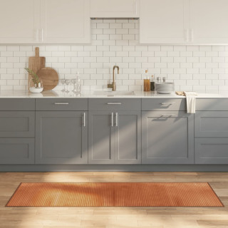 vaip, ristkülikukujuline, pruun, 60 x 200 cm, bambus