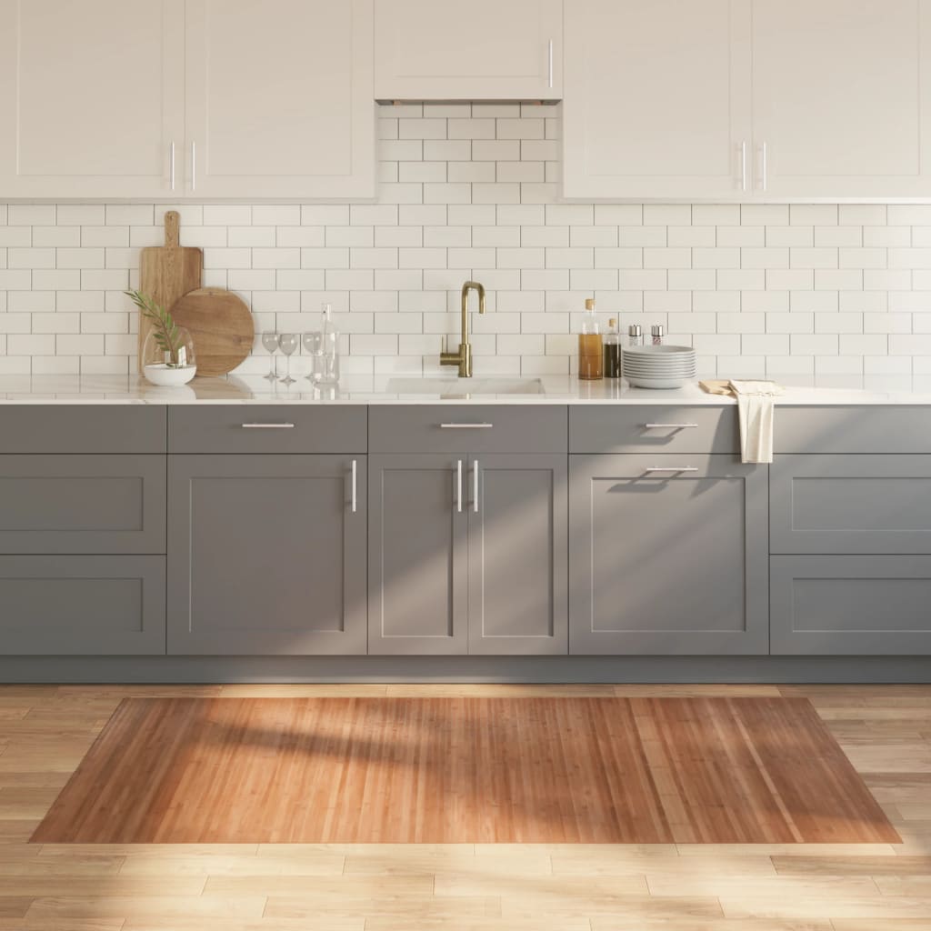 vaip, ristkülikukujuline, naturaalne, 100 x 200 cm, bambus