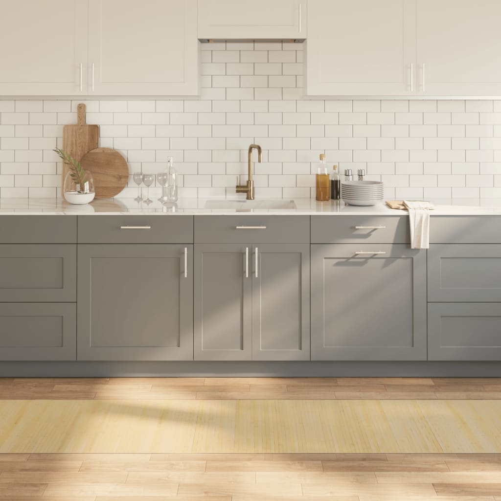 vaip, ristkülikukujuline, naturaalne hele, 60 x 300 cm, bambus