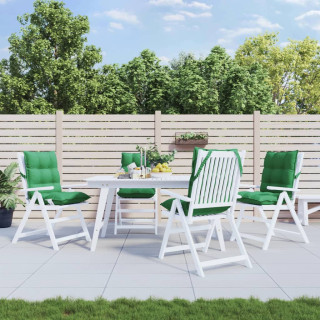 Подушки на стулья с низкой спинкой 4 шт, зеленый, ткань Оксфорд