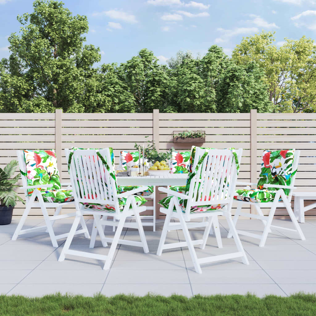 madala seljatoega toolipadjad 6 tk, mitmevärviline, kangas