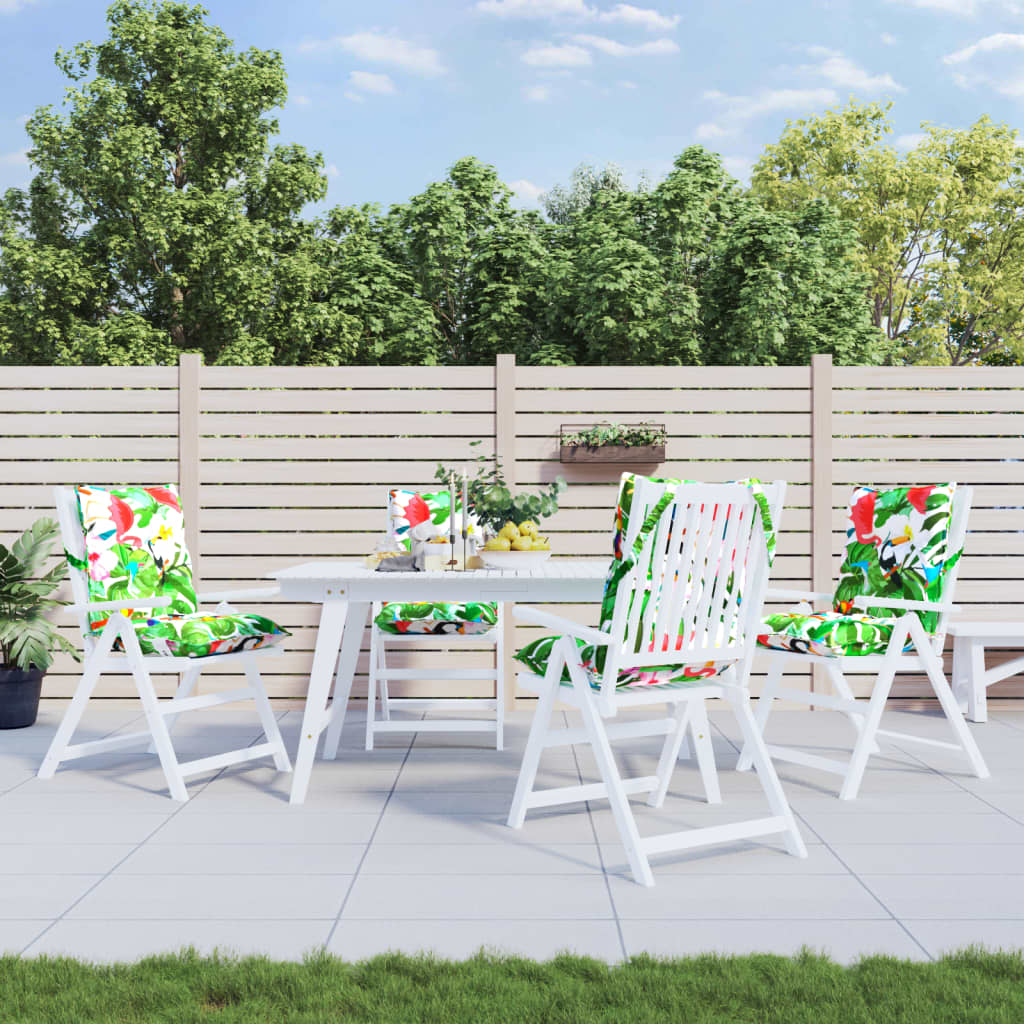 madala seljatoega toolipadjad 4 tk, mitmevärviline, kangas