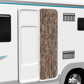 Штора от насекомых, бежевая и темно-коричневая, 56 x 185 см, шенилл