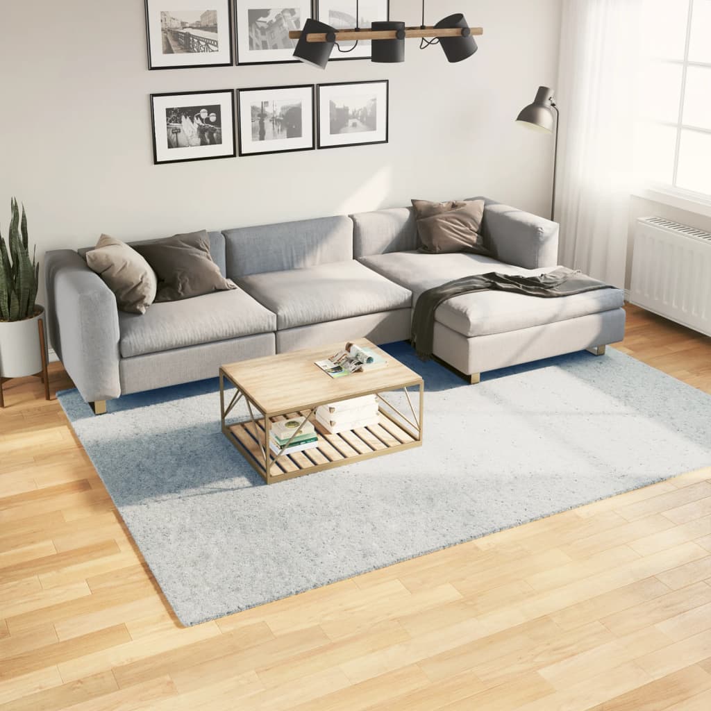 vaip HUARTE, lühikese narmaga, pestav, sinine, 200x280 cm