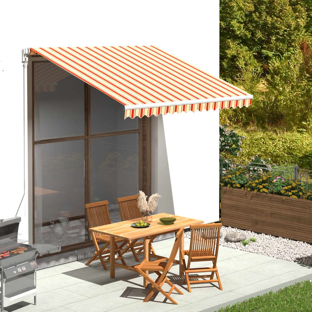 varikatuse asenduskangas, kollane ja oranž, 3 x 2,5 m