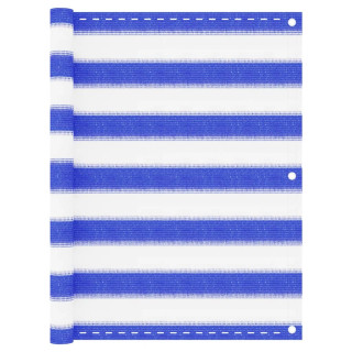 rõdusirm, sinine ja valge, 75 x 500 cm, HDPE