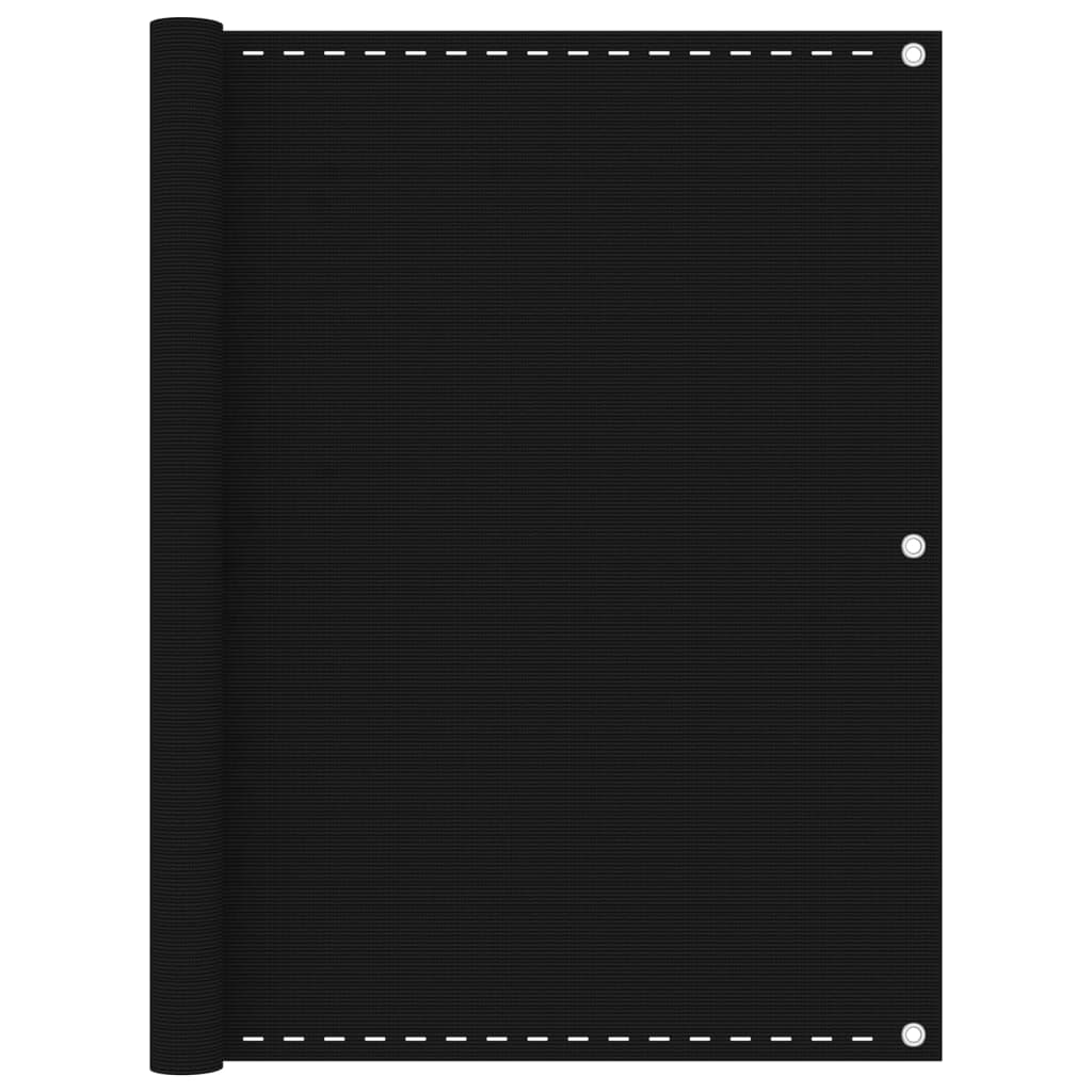rõdusirm, must, 120 x 400 cm, HDPE