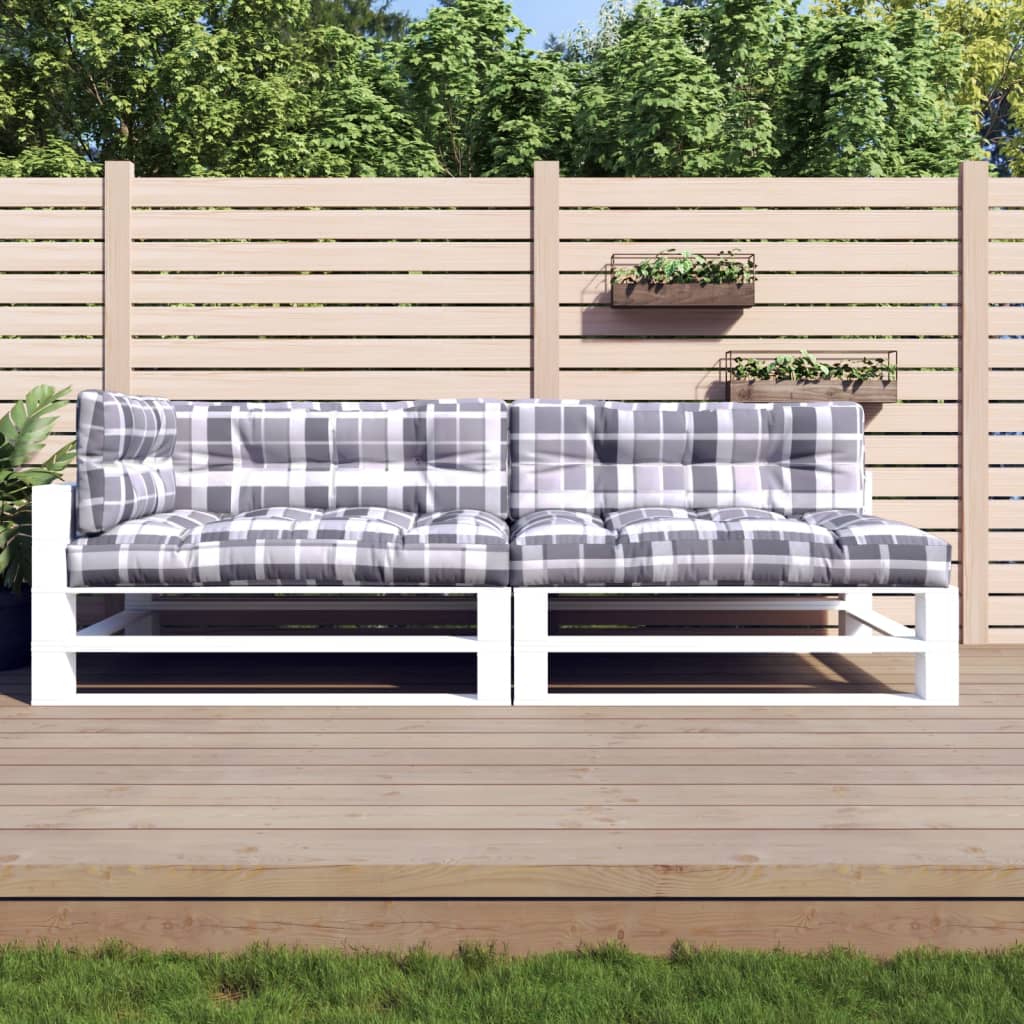 euroaluse istmepadjad 5 tk, hall ruudumuster kangas