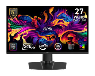 Monitor|MSI|MAG 273QP QD-OLED X24|26.5|Gaming|Matte|Panel QD-OLED|2560x1440|16:9|240Hz|0.03 ms|Colour Black|MAG273QPQD-OLEDX24