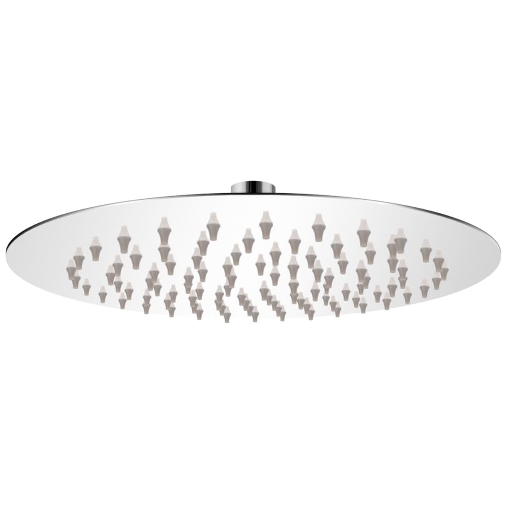 Круглая лейка для тропического душа из нержавеющей стали, 20 см