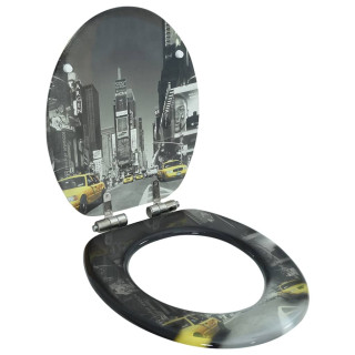 WC prill-laud vaikselt sulguv, MDF, New Yorgi disainiga