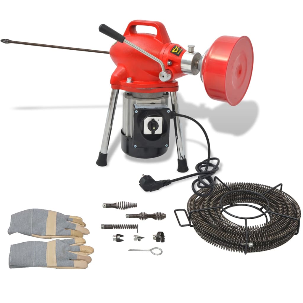 Машина для прочистки труб 250 Вт, 12,5 м x 16 мм, 4,5 м x 9,5 мм
