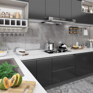 Самоклеящаяся мебельная пленка, черная, 500 x 90 см, ПВХ