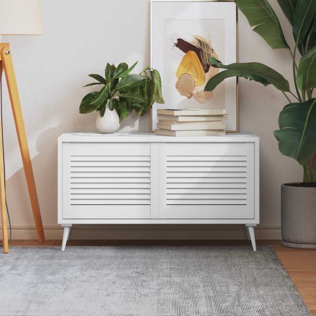 kapiuksed, võrega disain 2 tk valge 39,5x49,4 cm männipuit