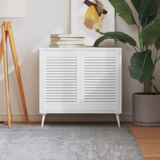 kapiuksed, võrega disain 2 tk valge 61,5x39,4 cm männipuit