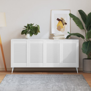 kapiuksed, võrega disain 4 tk valge 61,5x39,4 cm männipuit