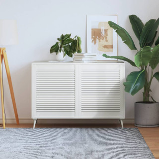 kapiuksed, võrega disain 2 tk valge 69x59,4 cm männipuit