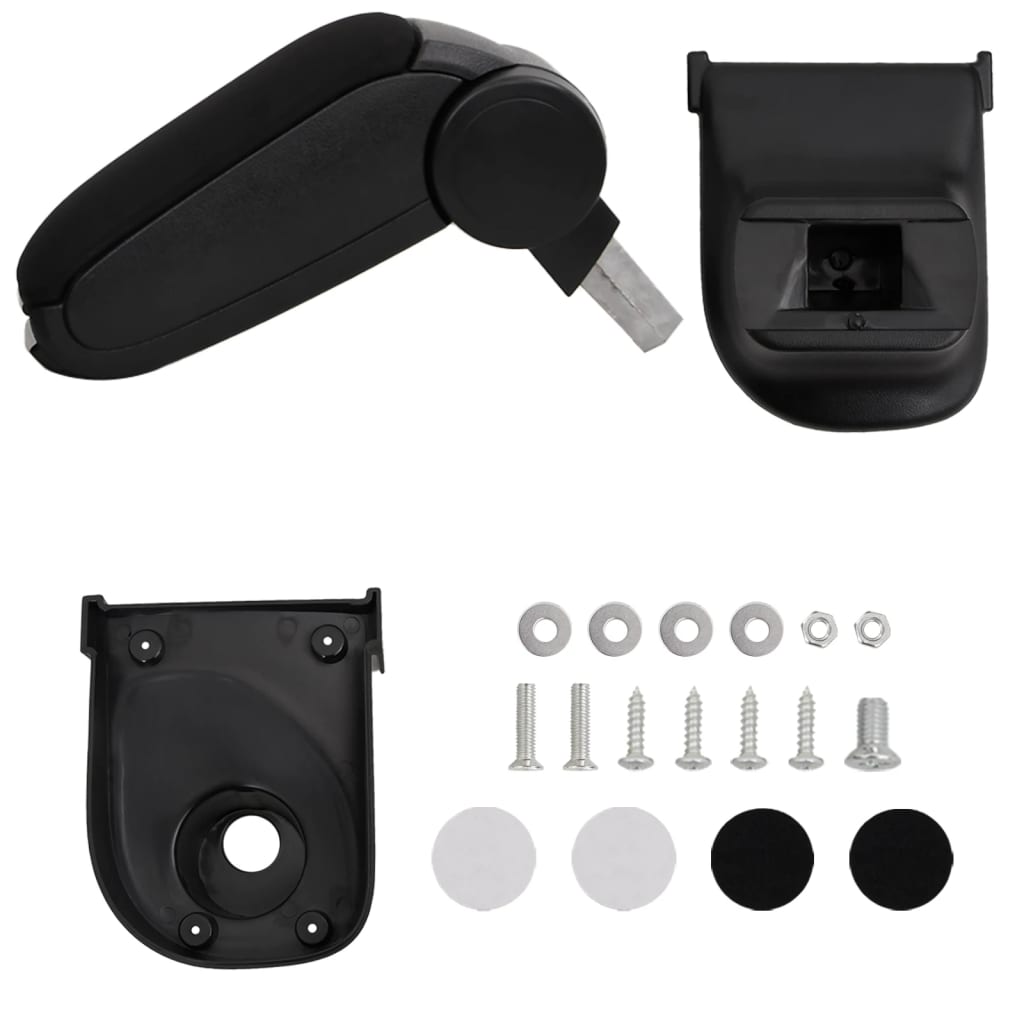 Подлокотник автомобильный, черный, 15 x 35 x (30-47) см, ABS