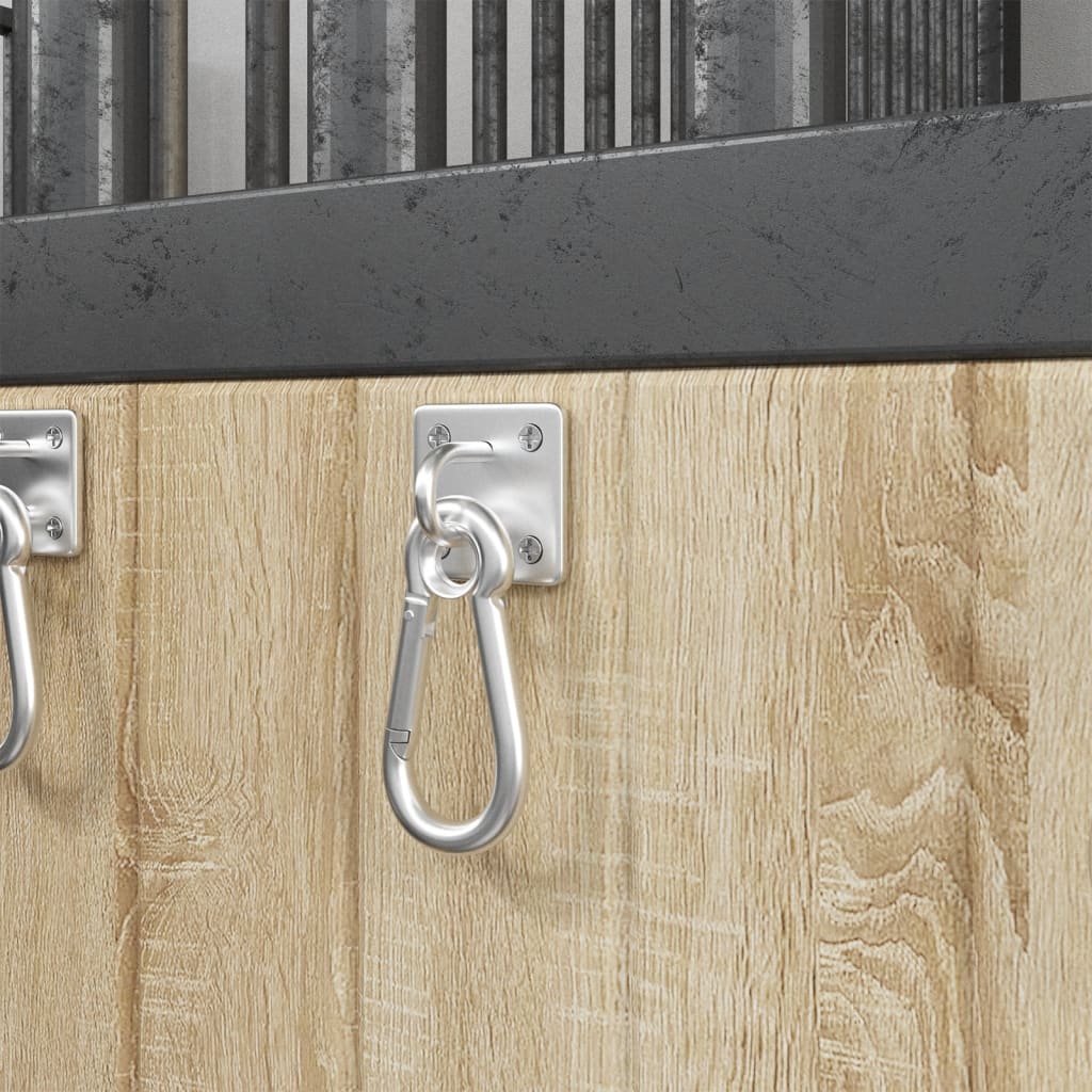 Vastupidavast terasest karabiiniga kinnitus