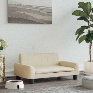 Лежанка для собак, кремовая, 70 x 45 x 30 см, ткань