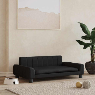 диван для собаки, черный, 90 x 53 x 30 см, искусственная кожа