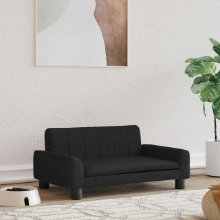 koeravoodi, must, 70 x 45 x 30 cm, kangas