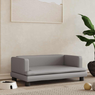 Собачий диван, серый, 80x45x30 см, искусственная кожа