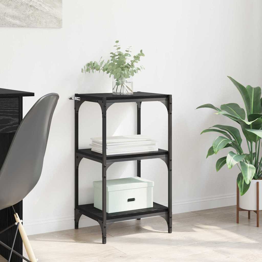 Raamaturiiul Must tamm 40 x 33 x 70.5 cm Tehispuit