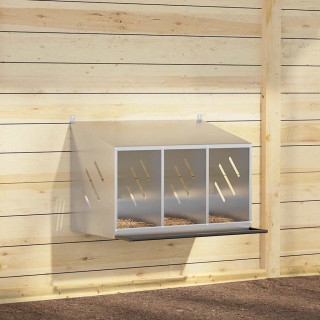 kanapesakast 3 kambriga galvaniseeritud hõbedast metallist