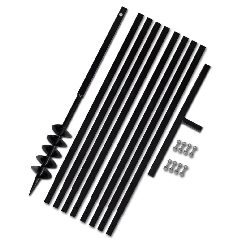 Terasest 100 mm maapuur käepidemega koos 9 m pikendustoruga