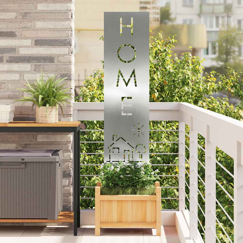 Aia privaatsuse kate Hõbedane 32 x 140 cm Tsingitud teras