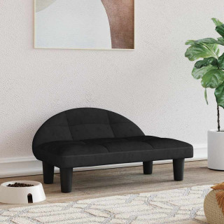 päevavoodi, must, 70x52x30 cm, samet