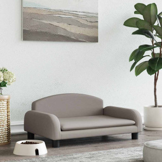 Лежанка для собак, серо-коричневая, 70 x 45 x 30 см, ткань