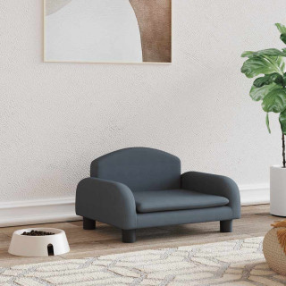 Лежанка для собак, темно-серая, 50x40x30 см, ткань