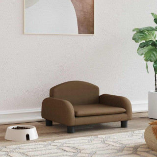 лежанка для собаки, коричневая, 50x40x30 см, ткань